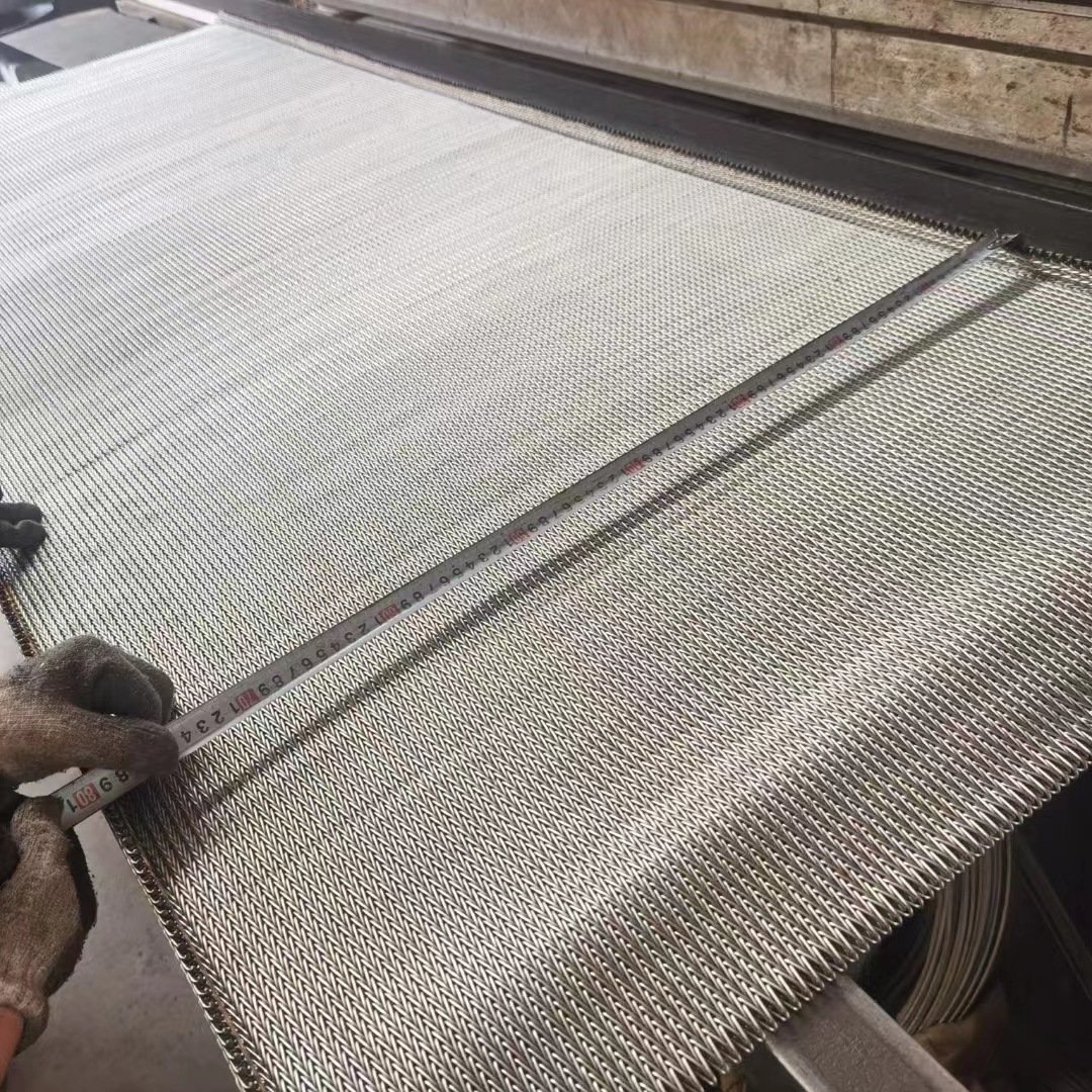Low price Herringbone Encryption Mesh Belt Chain Link Compound Balance Weave Conveyor Belt For Food