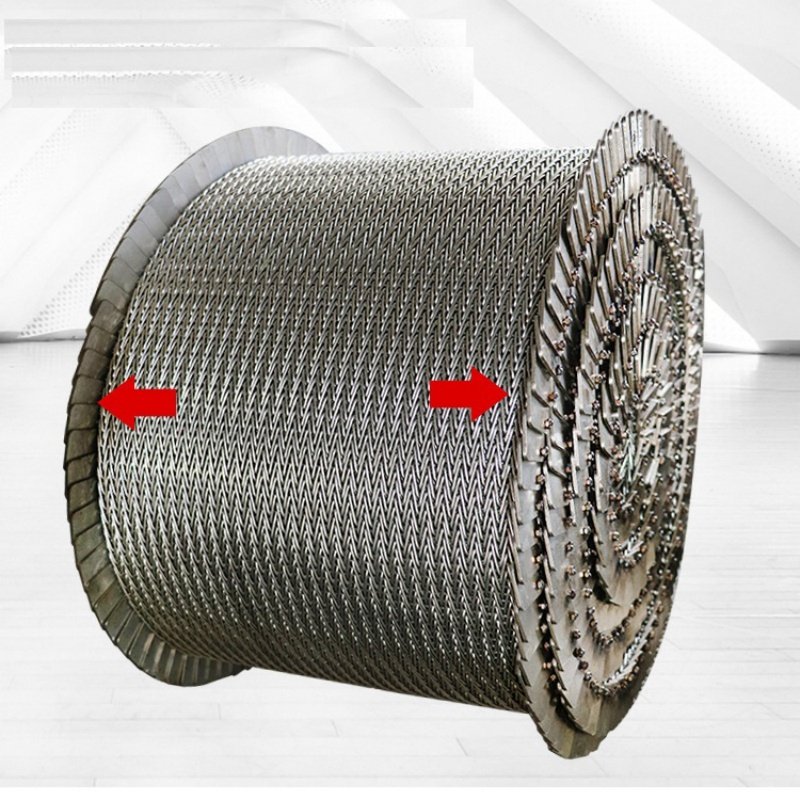 Low price Herringbone Encryption Mesh Belt Chain Link Compound Balance Weave Conveyor Belt For Food