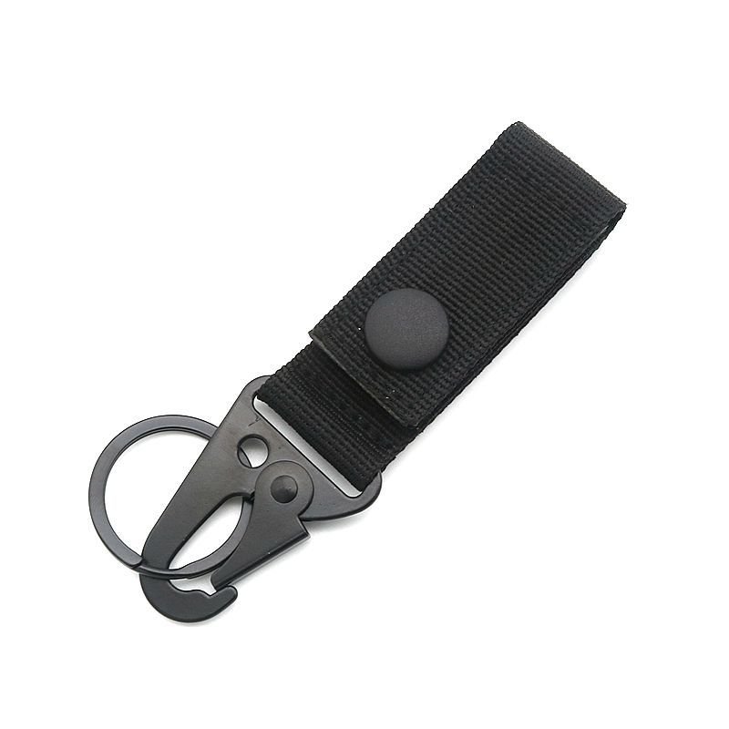 Multifunctional Sport Outdoor Accessories Eagle Safety Hook Key Chain Camouflage Webbing Key Holder Keyring Nylon Strap Carabine