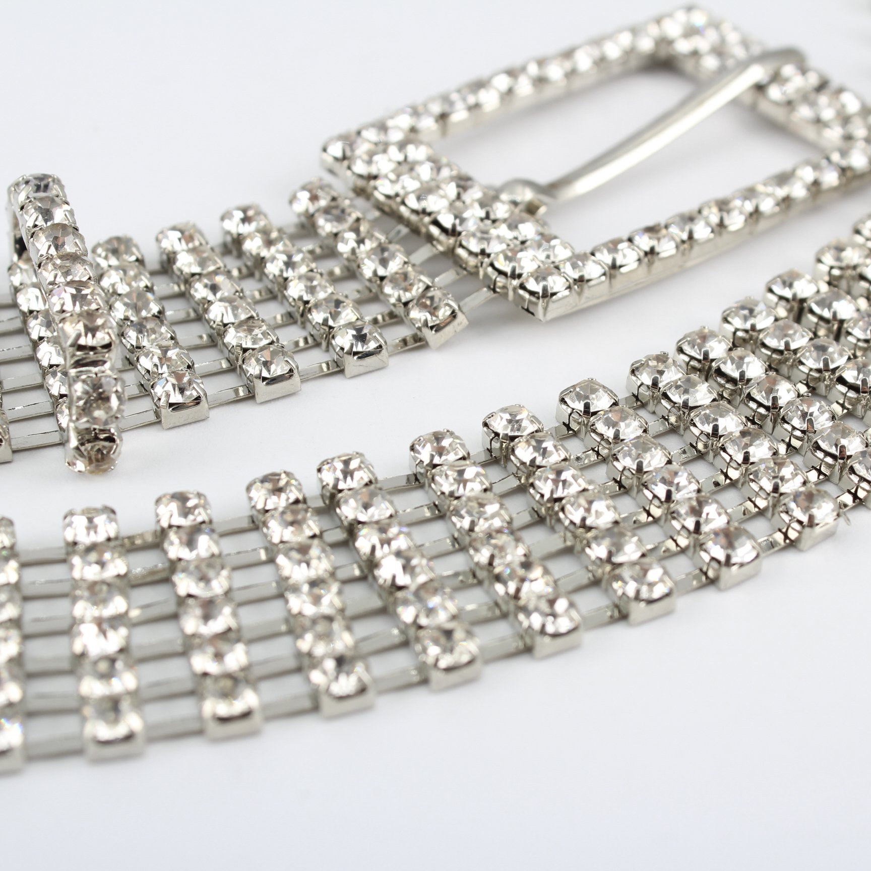 Fashion custom women's Ladies Crystal Diamond Waist Chain Belts Body Jewelry luxury metal bb rhinestones belt