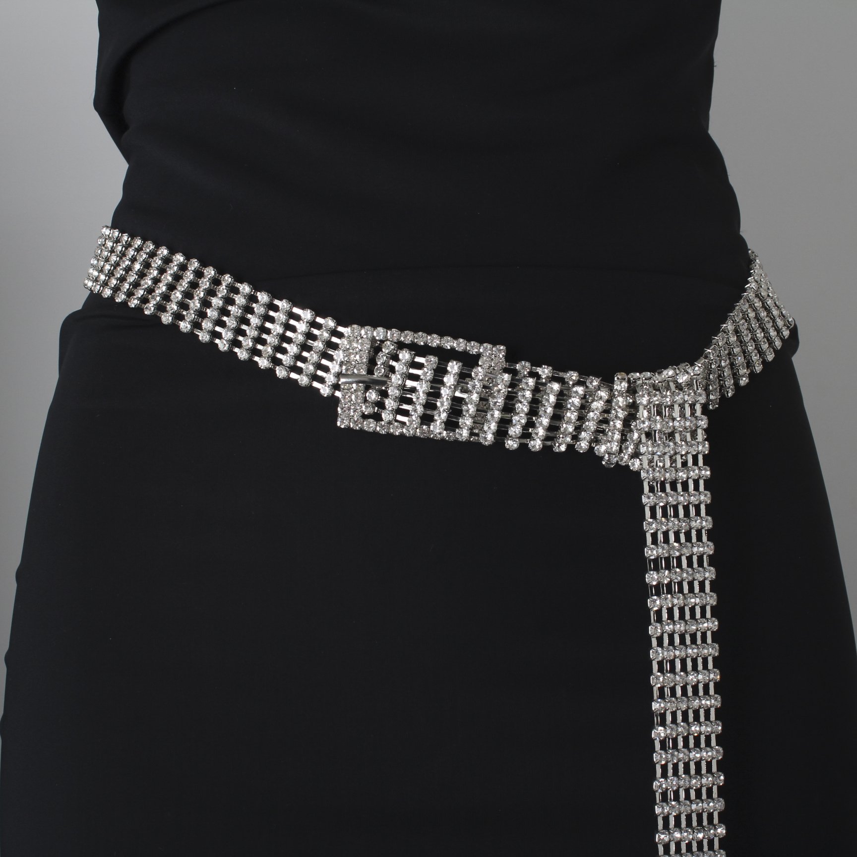 Fashion custom women's Ladies Crystal Diamond Waist Chain Belts Body Jewelry luxury metal bb rhinestones belt
