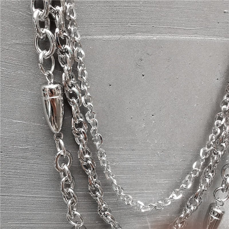 Wholesale New Fashion Jeans Accessory Chain Punk Rock Jewelry Heavy Metal Pants Chain Bullet Head Waist Chain (TC103)
