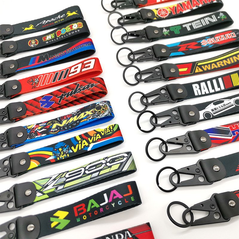 JDM Keychain Eagle beak buckle trend motorcycle car carabiner wrist strap rope pendant