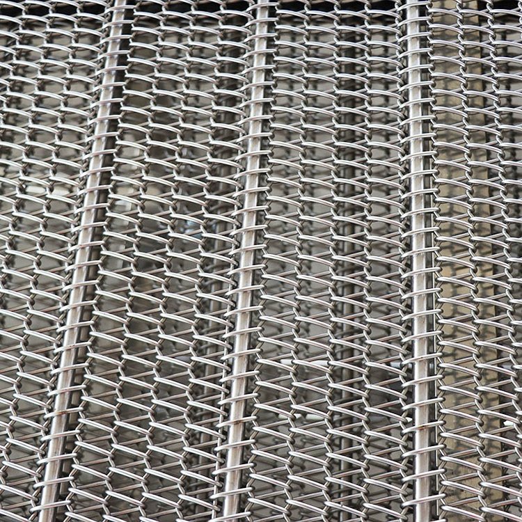 Customized stainless steel 304 chain wire conveyor mesh belt carbon steel balance weave wire mesh belt spiral wire mesh belt