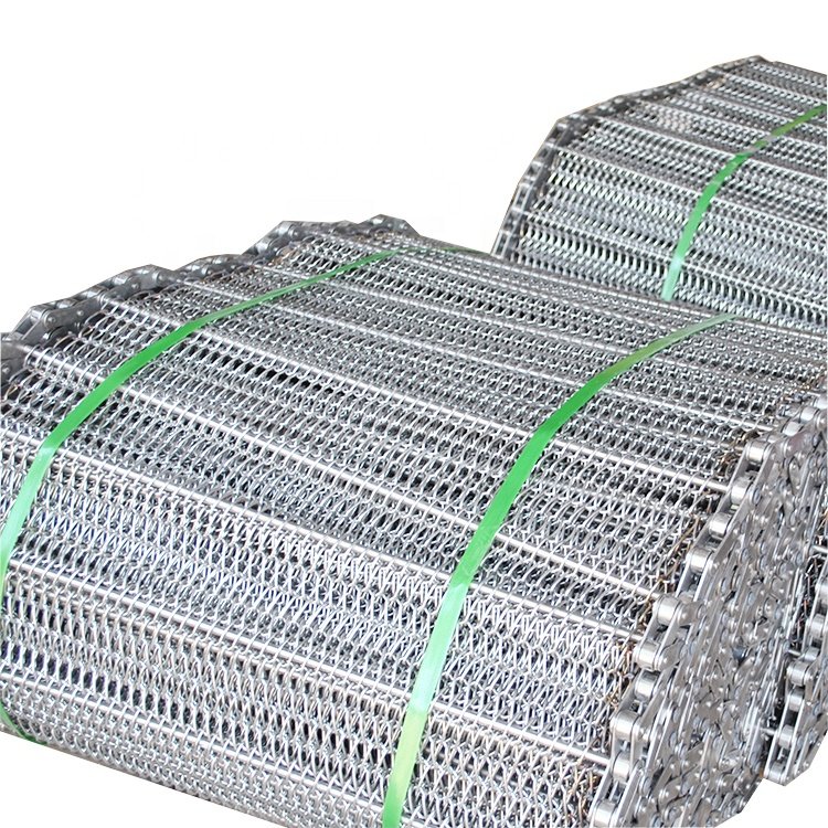 Customized stainless steel 304 chain wire conveyor mesh belt carbon steel balance weave wire mesh belt spiral wire mesh belt