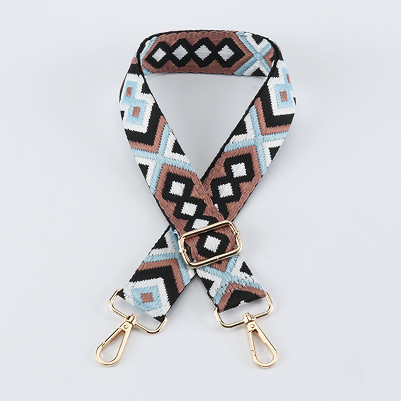 Ethnic jacquard bag shoulder strap Replaceable wide handbag Crossbody bag accessories adjustable bag straps