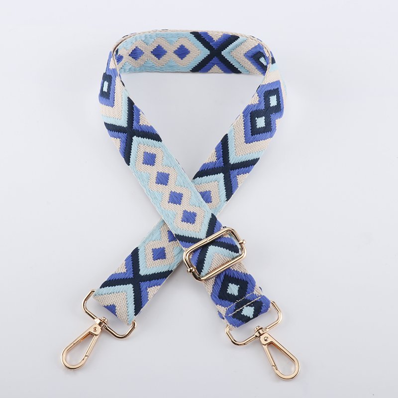 Ethnic jacquard bag shoulder strap Replaceable wide handbag Crossbody bag accessories adjustable bag straps