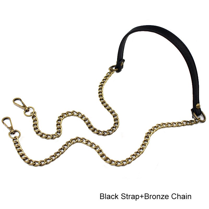 Wholesale 1.5m Long Bags Part Accessories PU Leather & Metal Chain Shoulder Strap Crossbody Bags Belt Strap