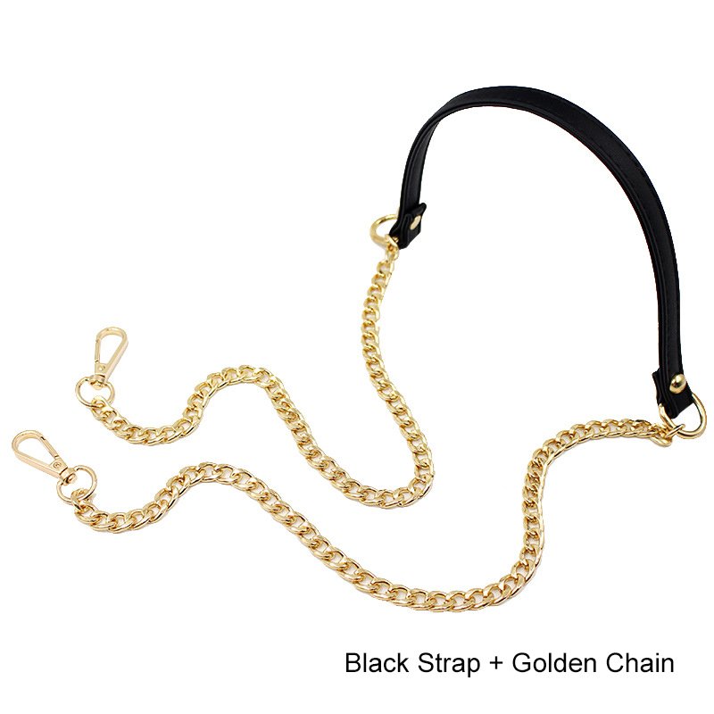 Wholesale 1.5m Long Bags Part Accessories PU Leather & Metal Chain Shoulder Strap Crossbody Bags Belt Strap