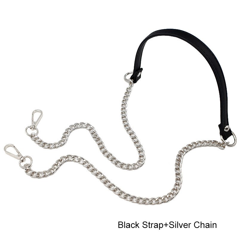 Wholesale 1.5m Long Bags Part Accessories PU Leather & Metal Chain Shoulder Strap Crossbody Bags Belt Strap