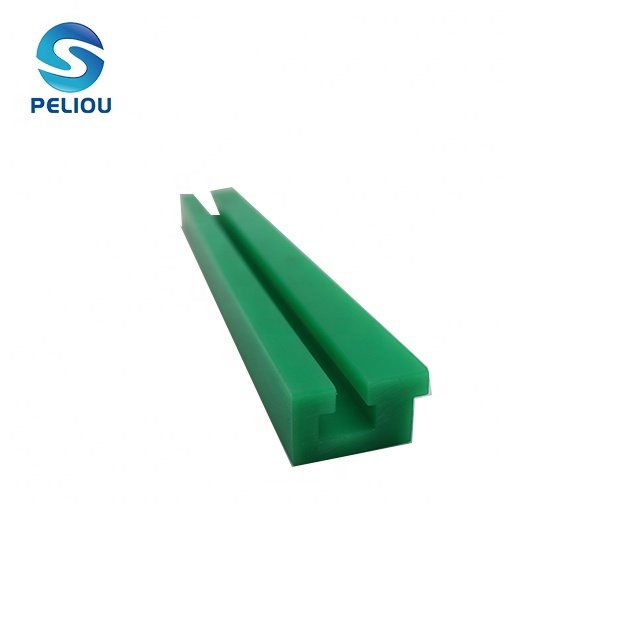 hot selling pe counterweight uhmwpe processed conveyor belt chain guide track rail plastic ware strip roller chain guide support
