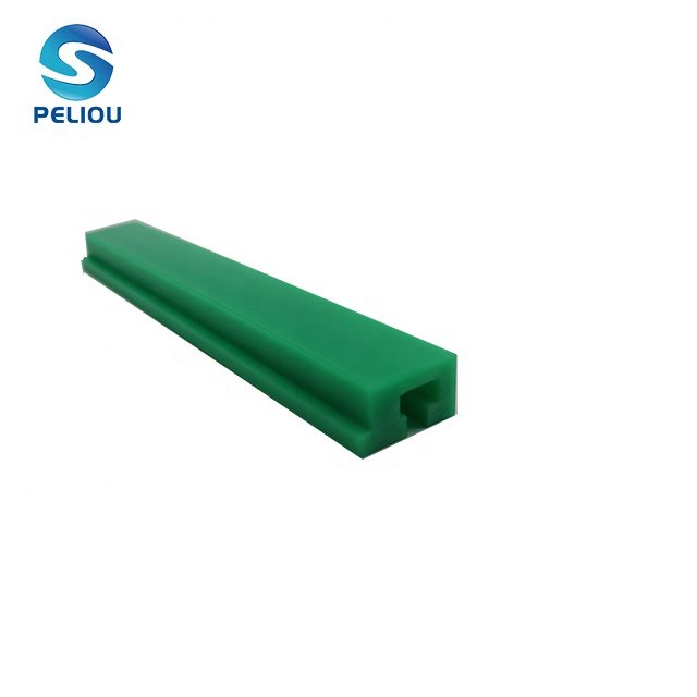 hot selling pe counterweight uhmwpe processed conveyor belt chain guide track rail plastic ware strip roller chain guide support