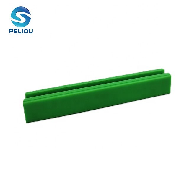 hot selling pe counterweight uhmwpe processed conveyor belt chain guide track rail plastic ware strip roller chain guide support