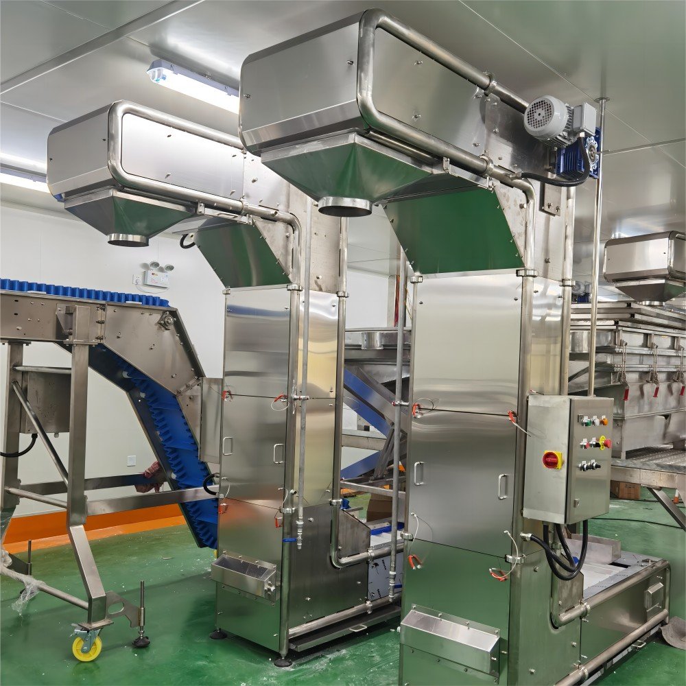Factory price Stainless Steel Bucket Horizontal Conveying Z type Elevator Conveyor for snacks
