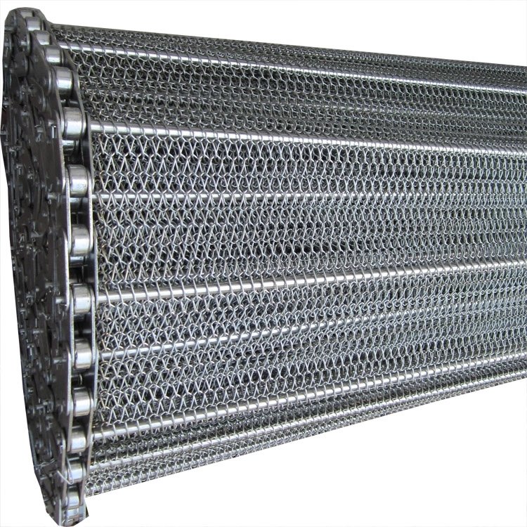 Chain type metal chain conveyor belt 304 stainless steel mesh belt Cooling conveyor belt