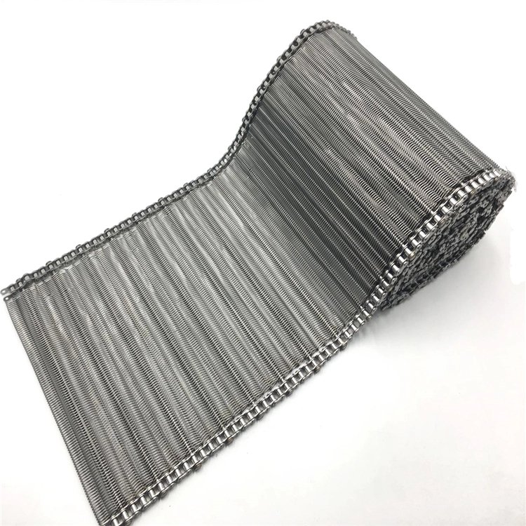 Chain type metal chain conveyor belt 304 stainless steel mesh belt Cooling conveyor belt