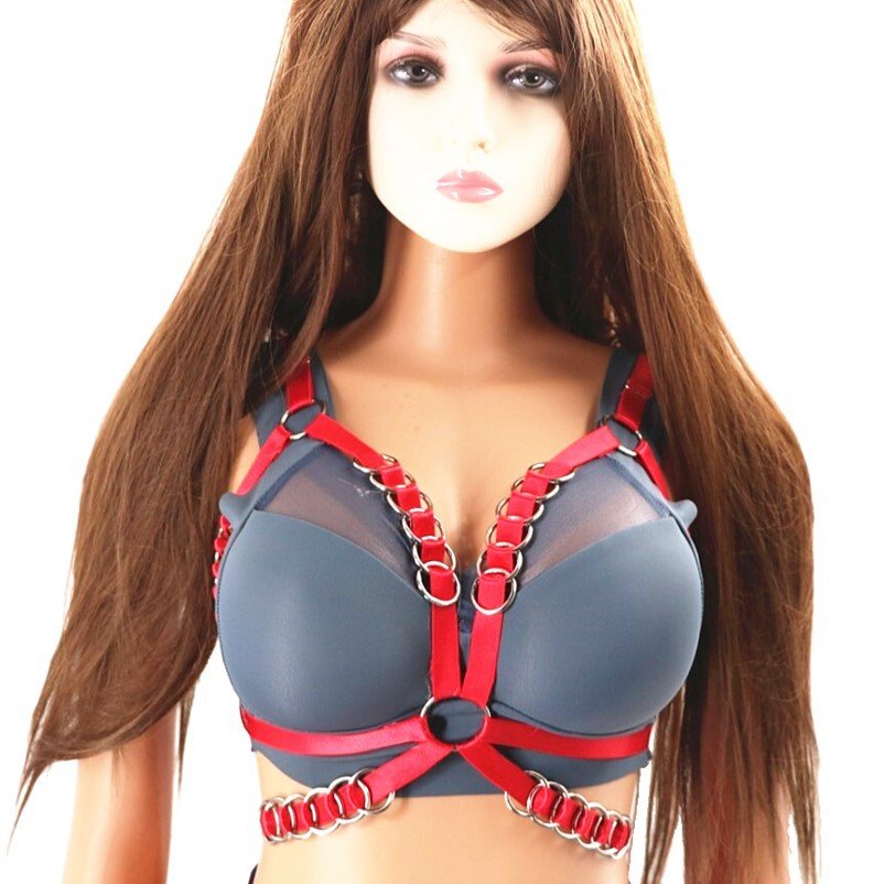 CIVET BDSM American Pk Elastic Irregular Domineering Ring Trend Binding Waist Chain Jewelry Belt Trend Waist Punk Strap