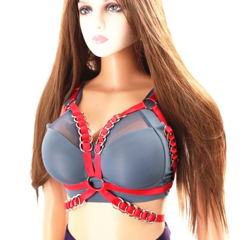 CIVET BDSM American Pk Elastic Irregular Domineering Ring Trend Binding Waist Chain Jewelry Belt Trend Waist Punk Strap