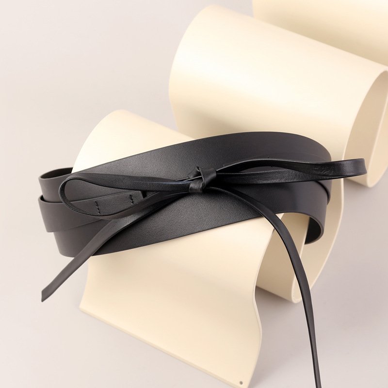 Women's Niche Design Fashion Decoration Waistband Elegant Corset Wide Belt Genuine leather belts from Pakistan
