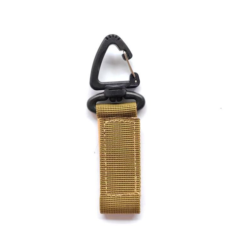 Compatible Hanger Tactical Nylon Webbing Backpack Buckle Gear Clip Band Carabiner Keychain Belt Strap Hanger Key Chain