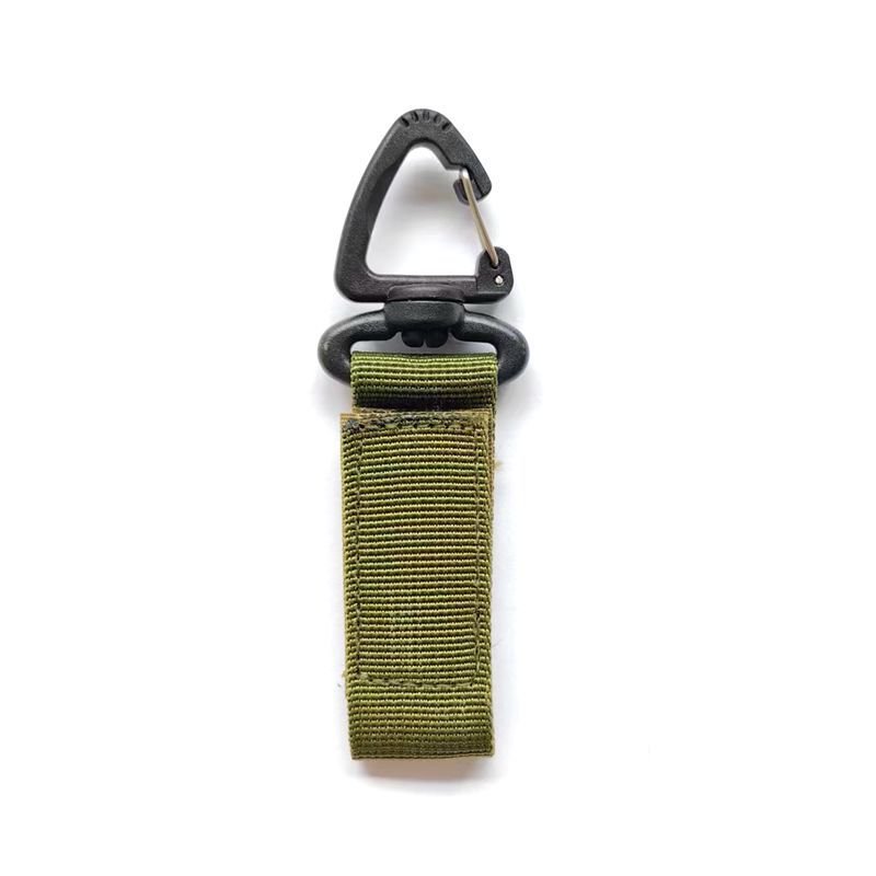 Compatible Hanger Tactical Nylon Webbing Backpack Buckle Gear Clip Band Carabiner Keychain Belt Strap Hanger Key Chain