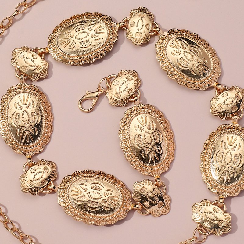 Custom New Fancy Metal Retro Style Lady Chain Belt Clothing Accessories Decorative Dress women Chain Belts
