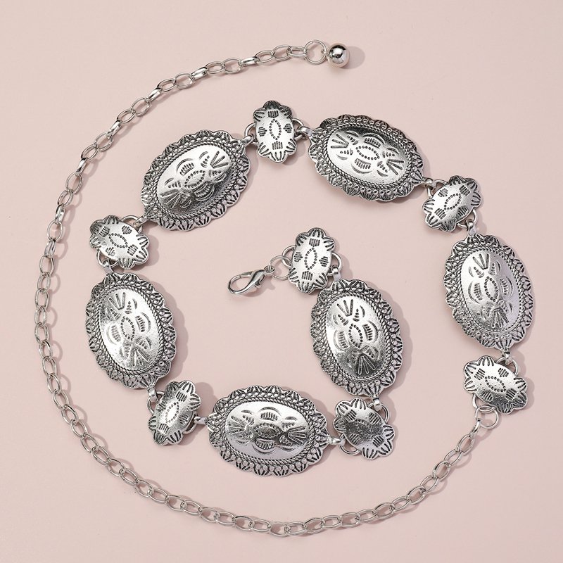 Custom New Fancy Metal Retro Style Lady Chain Belt Clothing Accessories Decorative Dress women Chain Belts