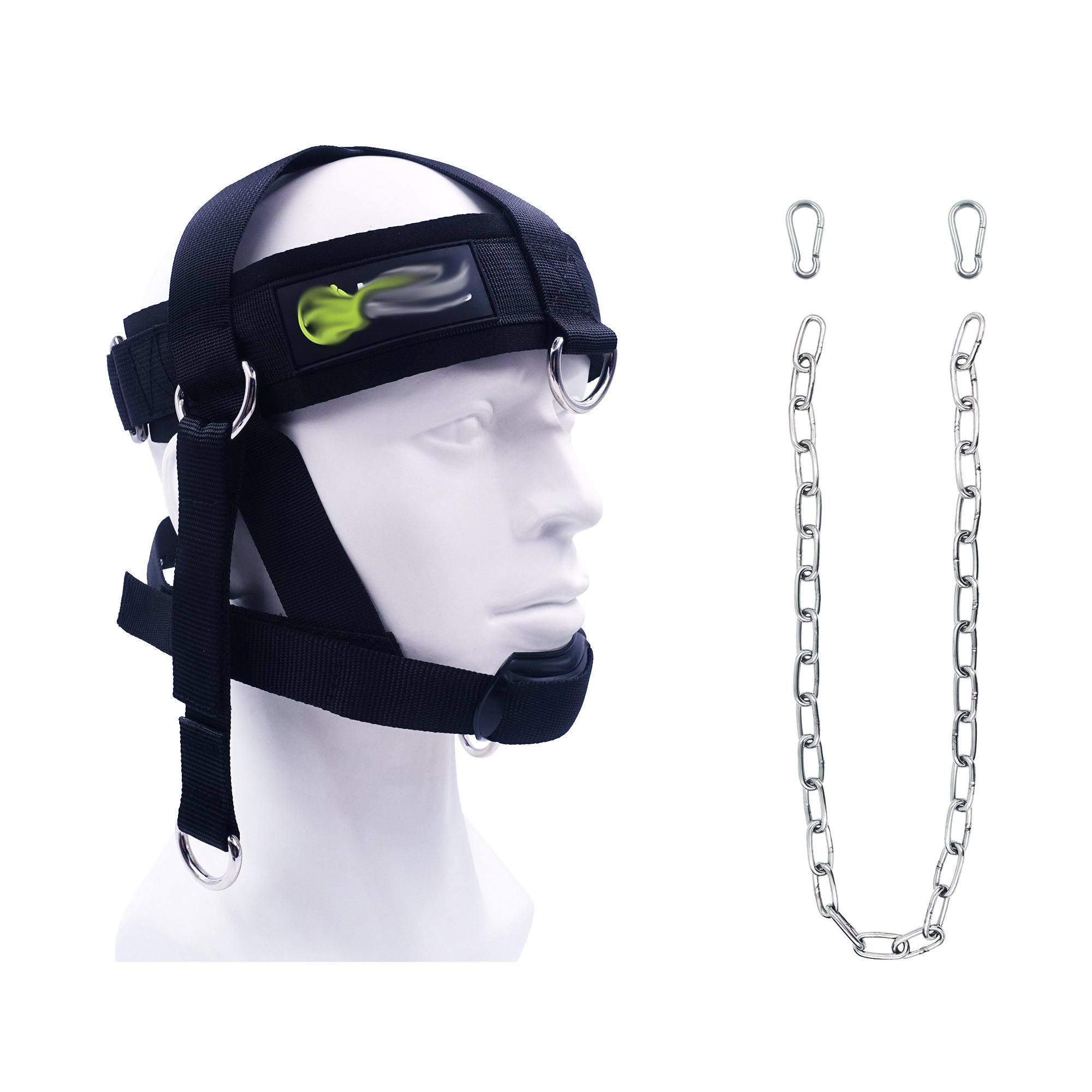Weightlifting Training Neck Head Harness Chain Belts Neck Support Body Strength Head Harness Fitness Weight lifting Neck Harness