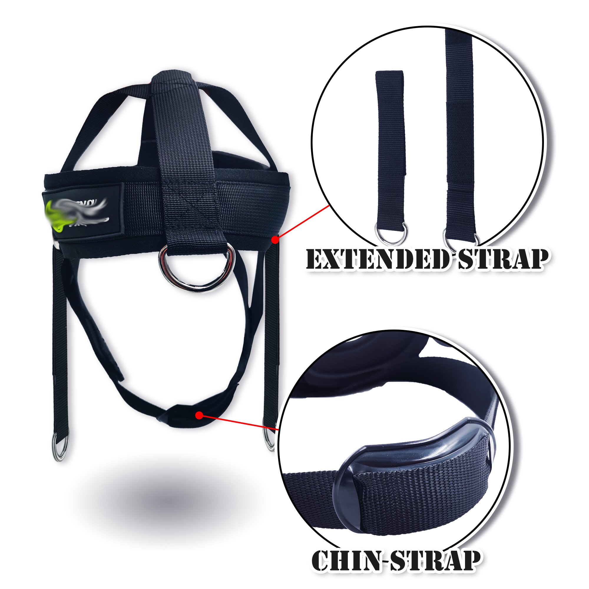 Weightlifting Training Neck Head Harness Chain Belts Neck Support Body Strength Head Harness Fitness Weight lifting Neck Harness