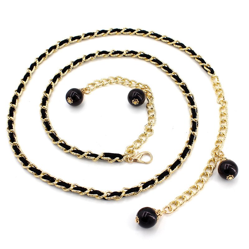 Women's Waist Chain Pendant Fashion All-match Decorative Dress Metal Hook Adjustment Belt Accessories Hanging Body Chain Custom