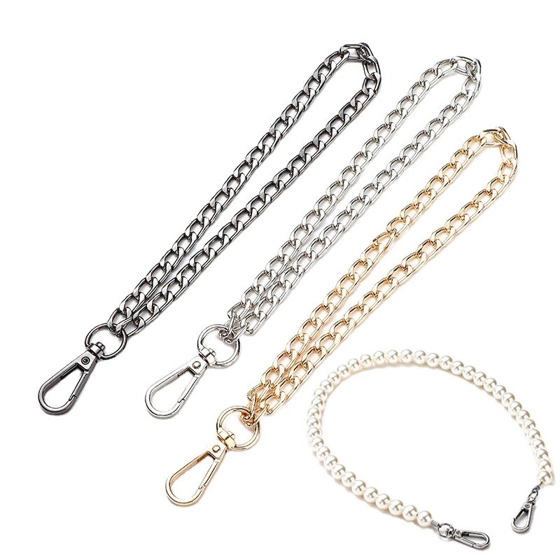 Women Bag Handle DIY Replacement Wrist Strap Chain Accessories Clutch Wristlet Purse Coin Bag