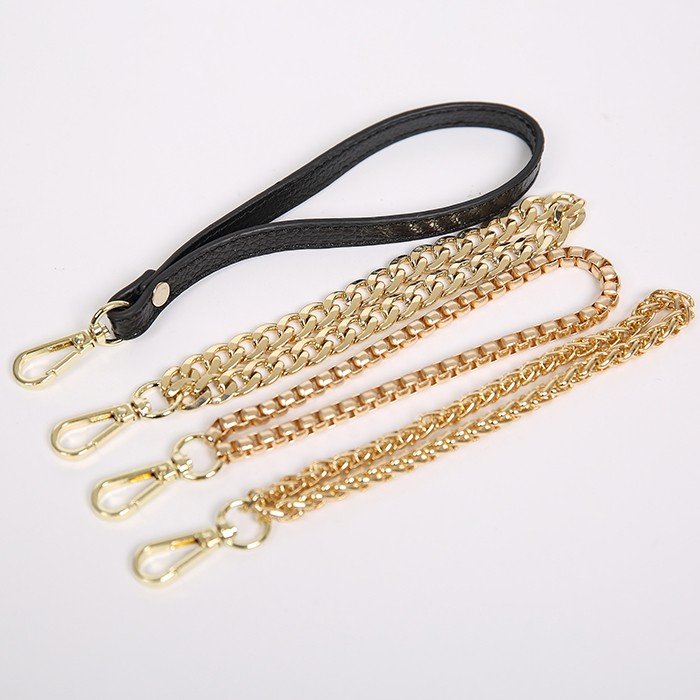 Women Bag Handle DIY Replacement Wrist Strap Chain Accessories Clutch Wristlet Purse Coin Bag