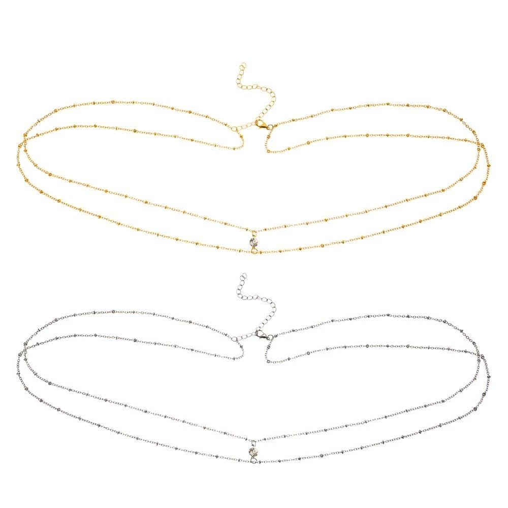 FanYue 2022 new arrival gold plated fashion sexy rhinestone Hip waist chain body jewelry chain for women