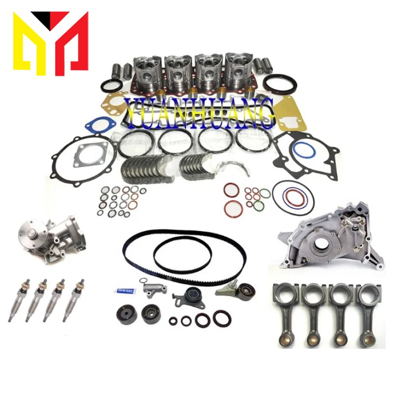 4D56 engine rebuild kit With Oil Pump Water Pump Timing Kit Glow Plugs Intercooler Hose FOR Mitsubishi Triton Engine Motor