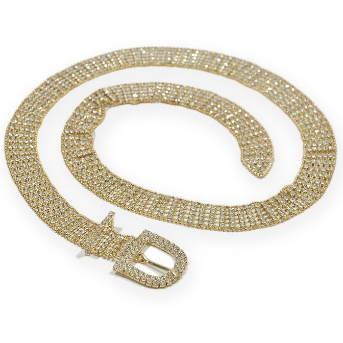 Women Diamond Crystal Rhinestone Bling Waist Chain BELT