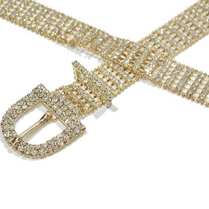 Women Diamond Crystal Rhinestone Bling Waist Chain BELT