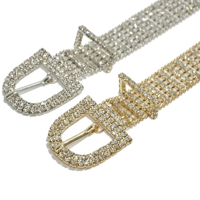Women Diamond Crystal Rhinestone Bling Waist Chain BELT