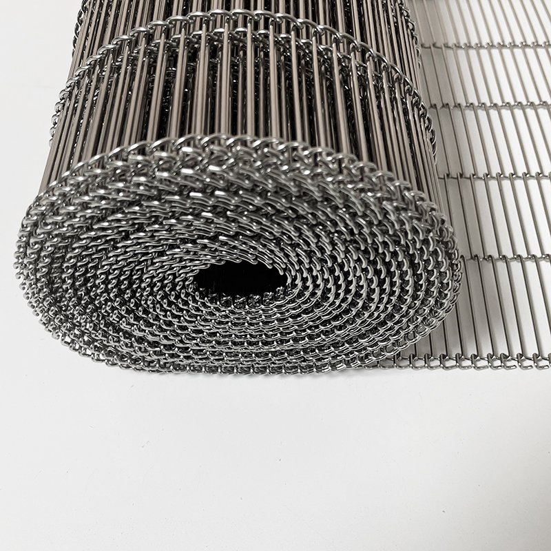 Stainless steel wire chain link egg conveyor mesh belt