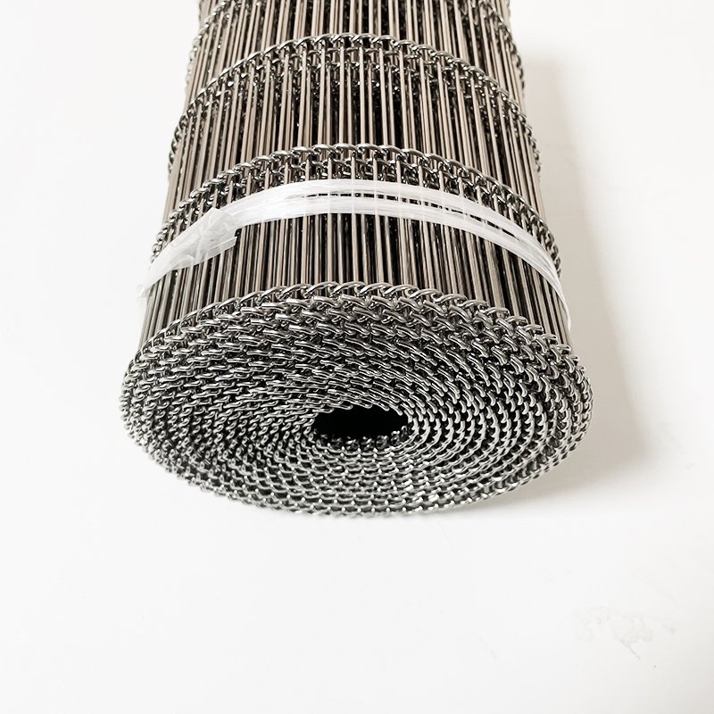 Stainless steel wire chain link egg conveyor mesh belt