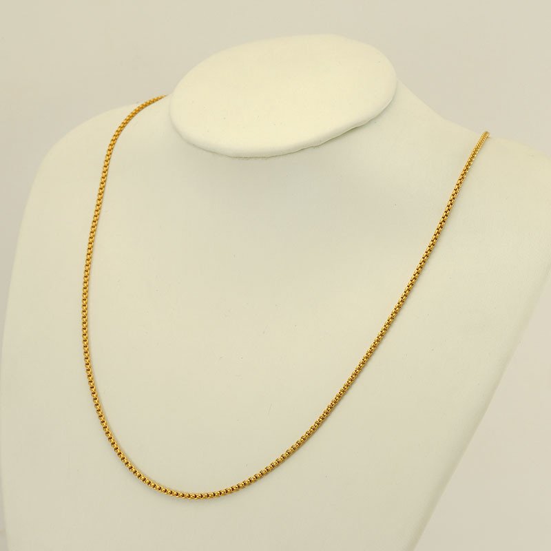 Wholesale Necklace Single Snake Chain Stainless Steel Necklace 18K Gold Plated Necklace For Ladies
