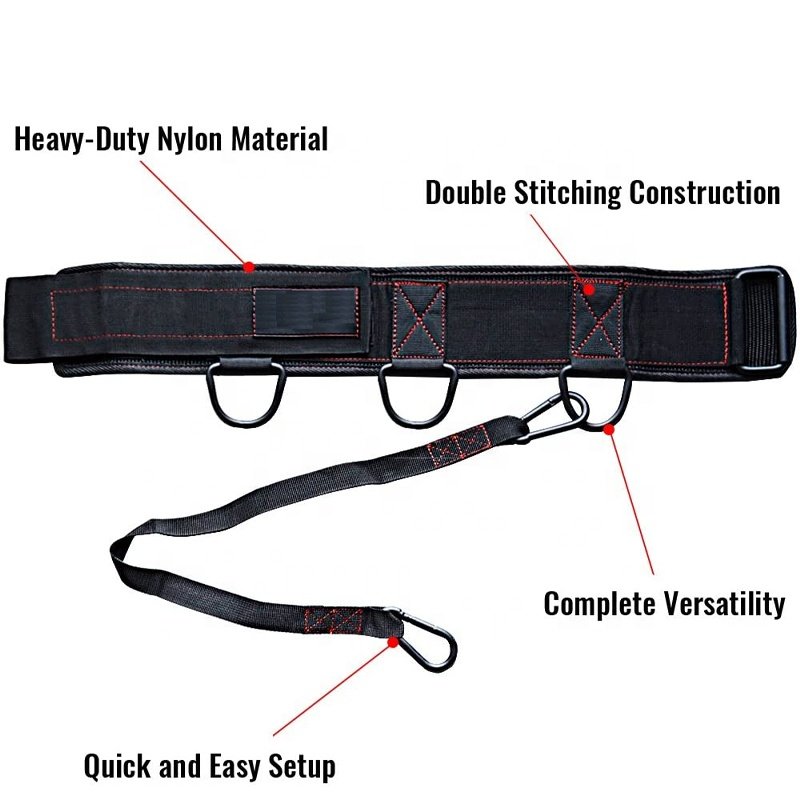 Wholesale Weightlifting Dipping Belt Heavy Duty Custom Neoprene Weightlifting Dip Gym Belt With Heavy Duty Steel Chain