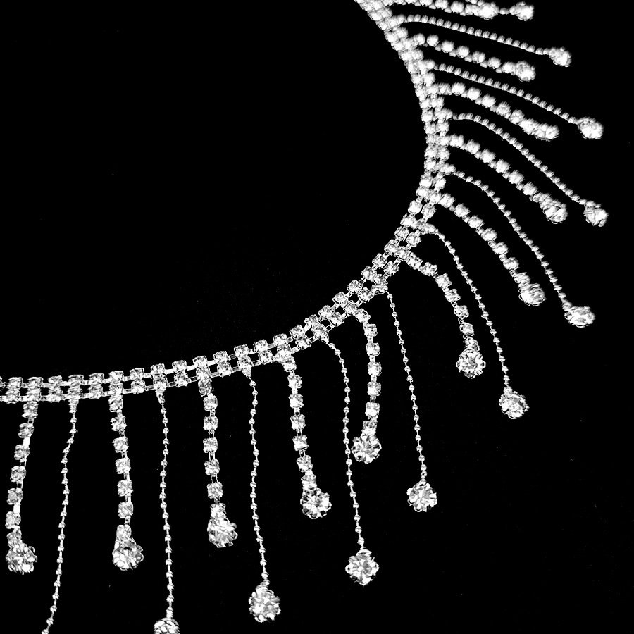 Fringe rhinestone chain waist chain ins new dress embellished Belly dance Dance sexy body chain belt plus size