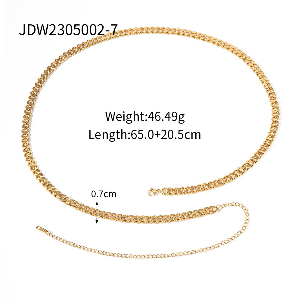 Fashion gold plated stainless waist jewelry sexy body chain belts for ladies