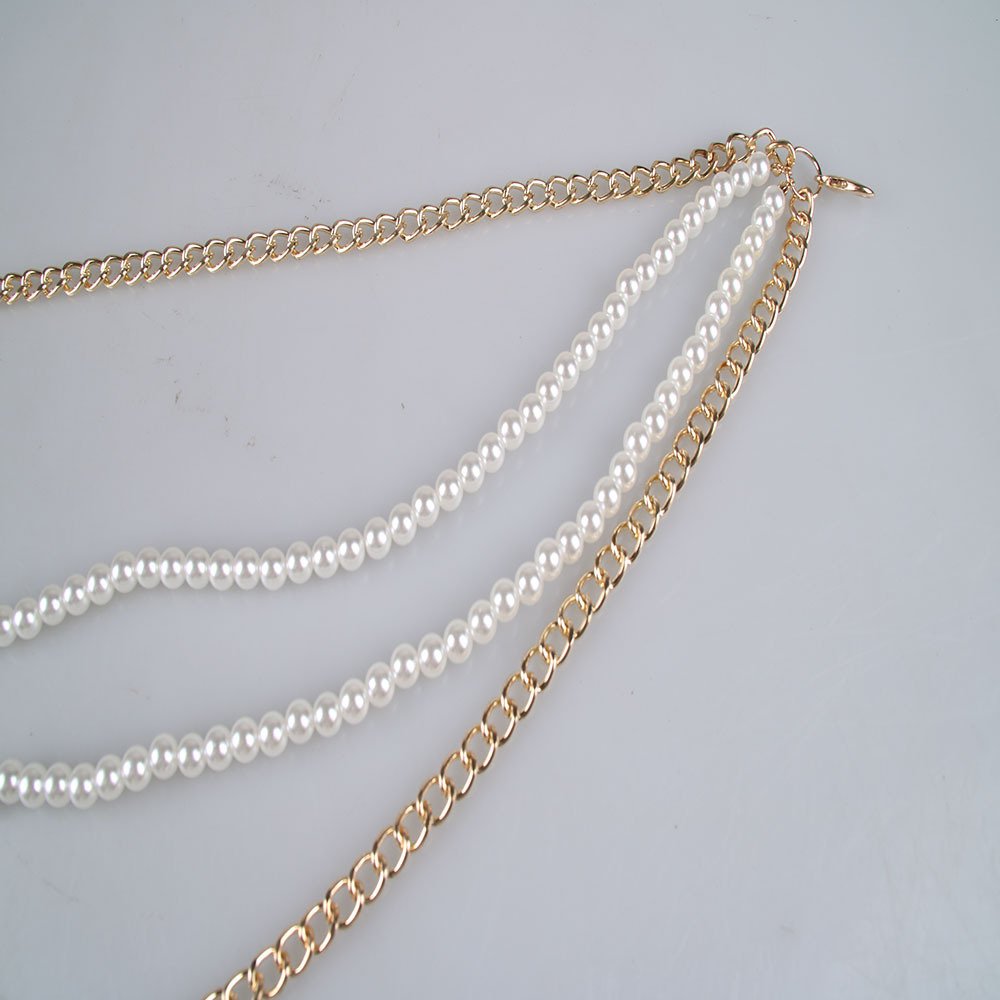 Jewelry Waist Chain Female Fashion Simple Multi-layer Pearl With Skirt Decoration