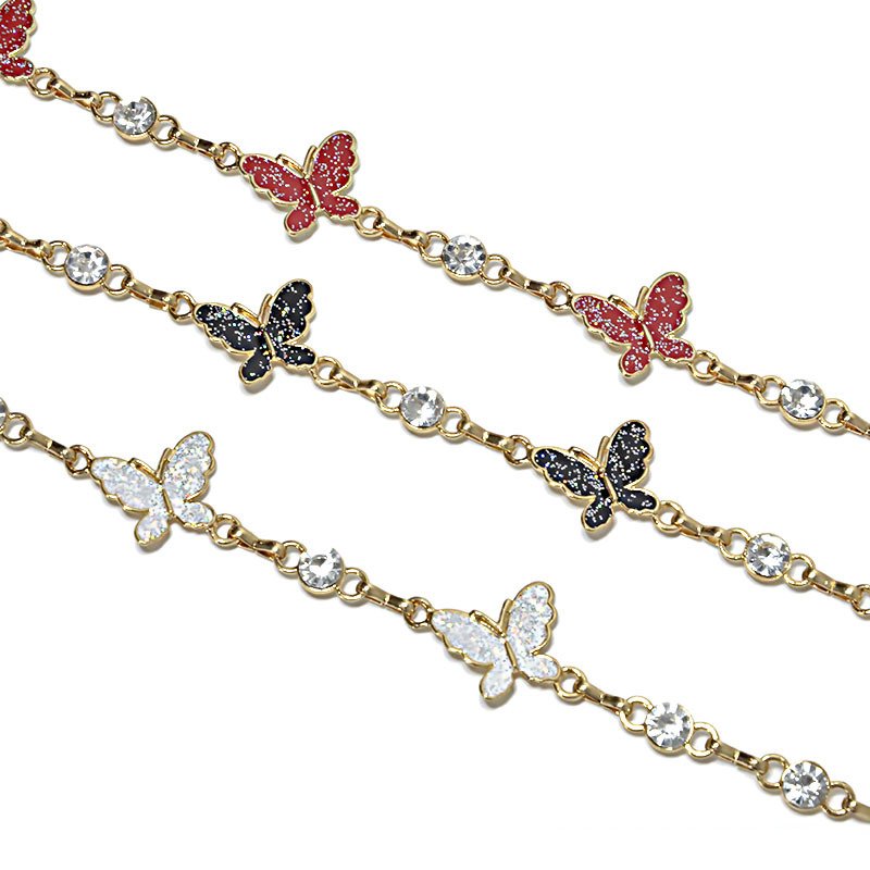 Korean Sexy Butterfly Waist Chain Women's Decorative Belt Thin Metal Chain Belt