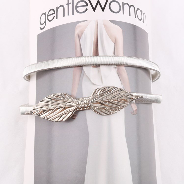 Elastic Ladies Dress Waist Chain Belt Elastic Waist Design Chain Versatile Skirt Decoration Small Belt For Woman