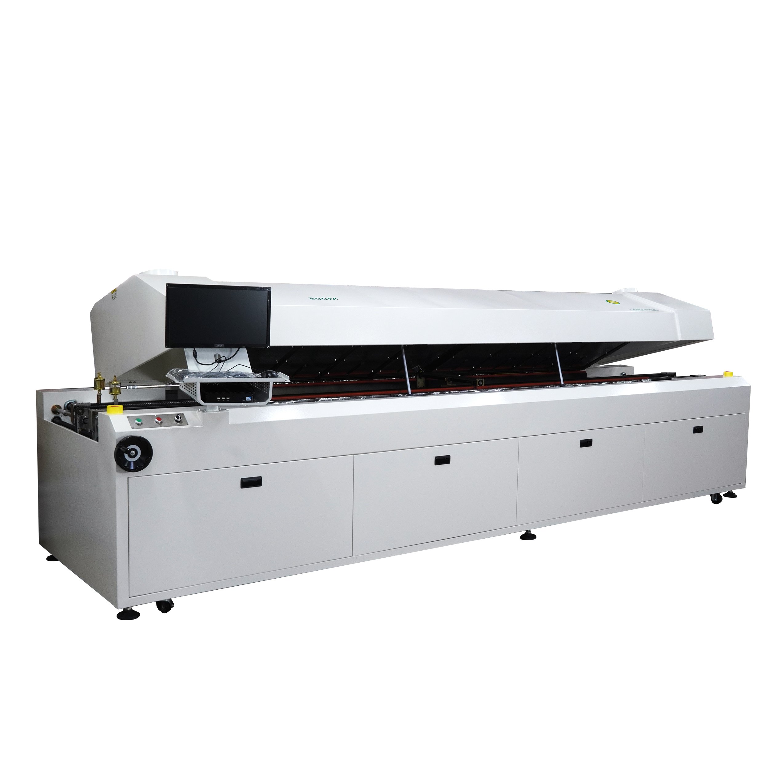 New Design LED Reflow Oven solder/ Hot Air SMT Reflow Soldering Oven PCB Motherboard Customized Heating Zone
