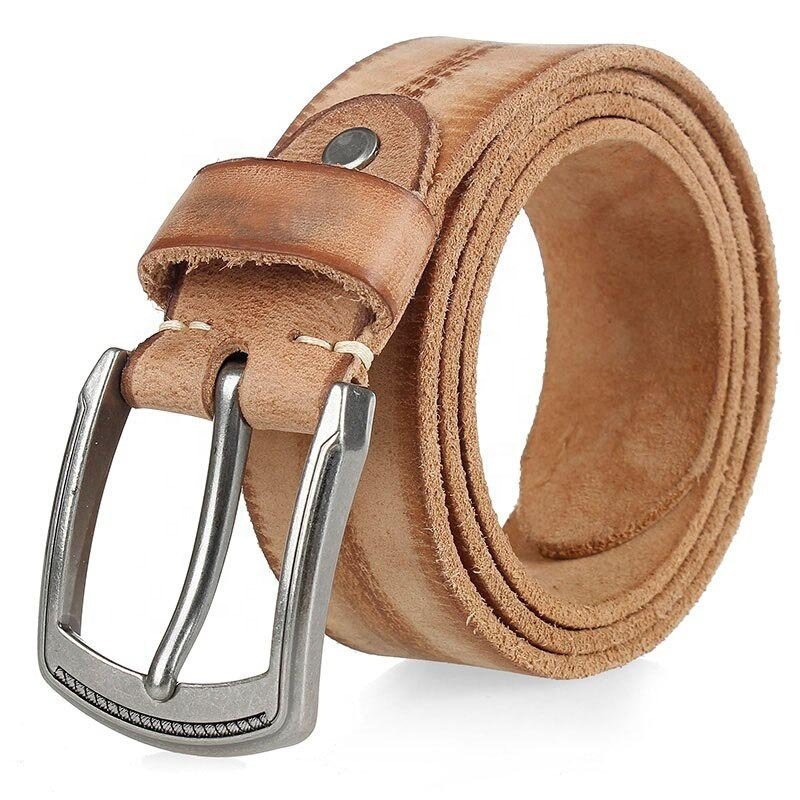 Man Belt Fashion Designed High Quality Trendy PU Leather Pin Buckle Strap Fancy for Cowboy Jeans