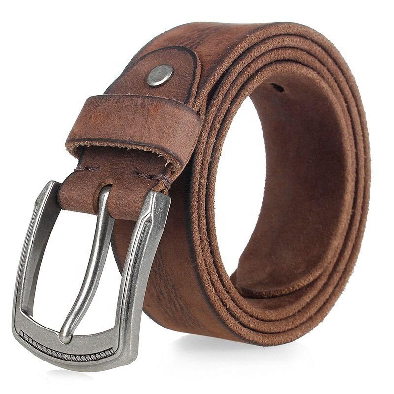 Man Belt Fashion Designed High Quality Trendy PU Leather Pin Buckle Strap Fancy for Cowboy Jeans