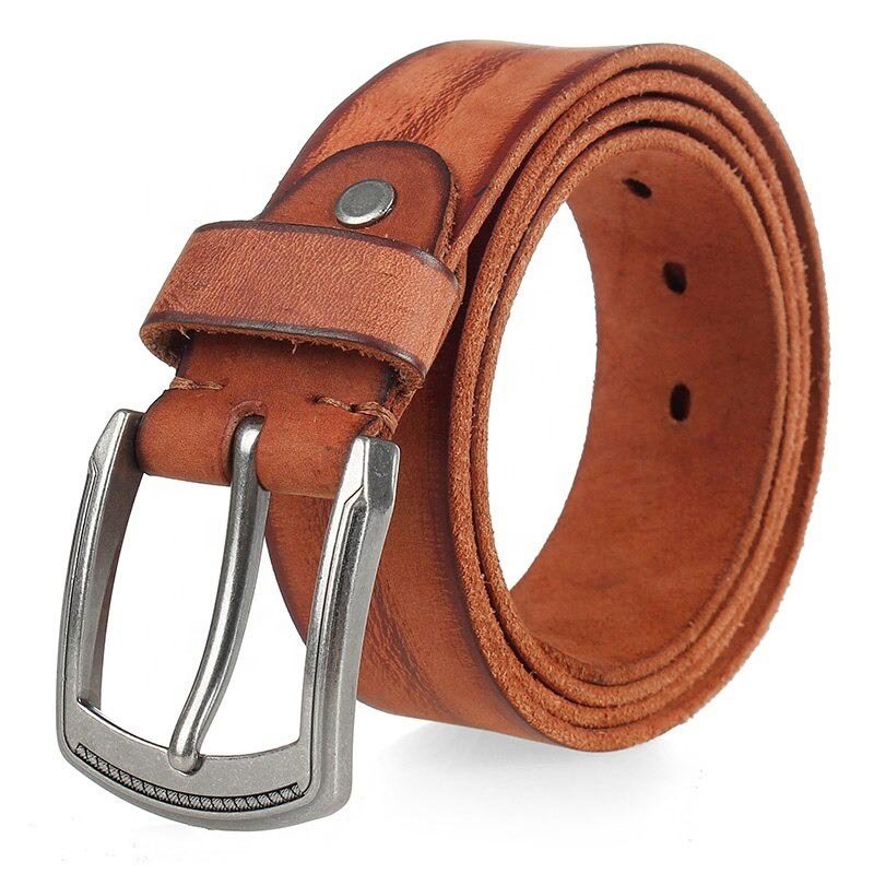 Man Belt Fashion Designed High Quality Trendy PU Leather Pin Buckle Strap Fancy for Cowboy Jeans
